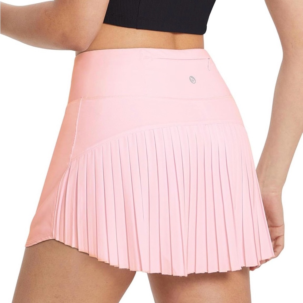 Pleated Pink Athletic Skirt